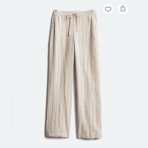 Vince Camuto Linen Stripe Wide Leg Pant